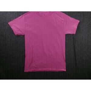 Hanes Top Women Medium Pink Classic Base Layer Capsule Minimalist Essential Prep